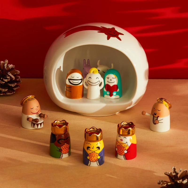Re Magi (Three Wise Men) Christmas figurines des. Massimo Giacon and LPWK for Alessi