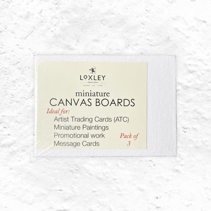 Loxley Trading Cards: 3 miniature canvas boards