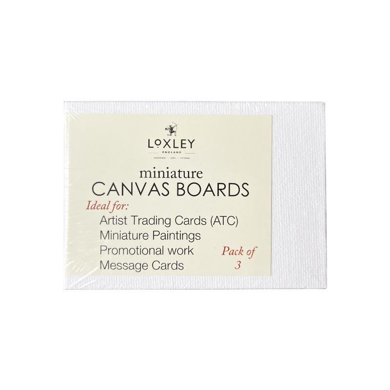 Loxley Trading Cards: 3 miniature canvas boards