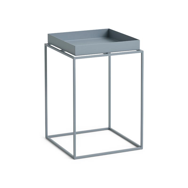 Tray Table in Pigeon Blue Powder Coated Steel - Small - by HAY