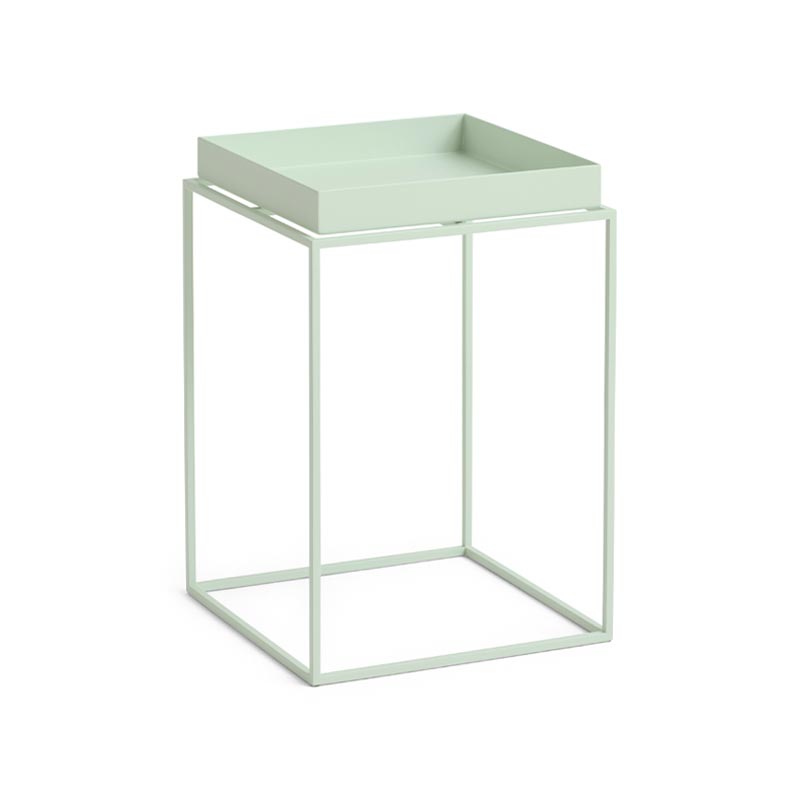 Tray Table in Soft Mint Powder Coated Steel - Small - by HAY