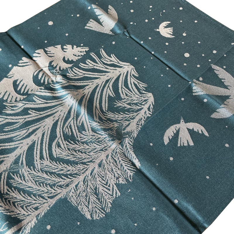 Nuit Polaire - Christmas Tea Towel - by Tissage Moutet