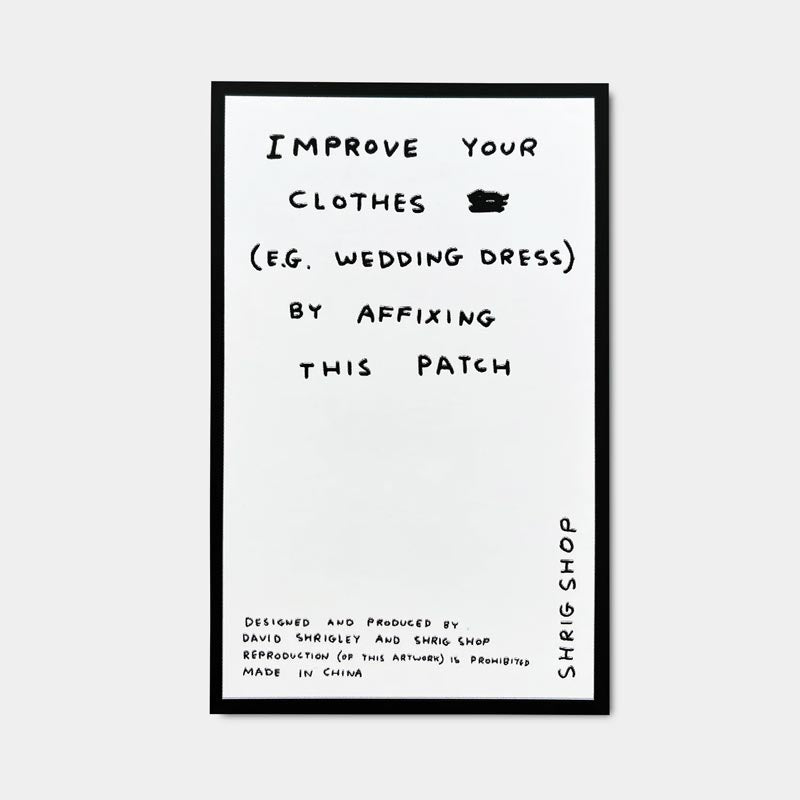 Unlock Your Limited Potential - fabric patch by David Shrigley