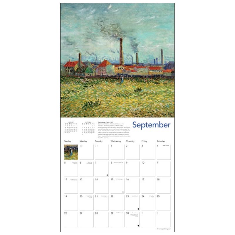 Vincent van Gogh Landscapes 2027 Wall Calendar
