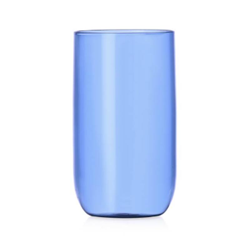 Vio Tall Glass High Tumbler - Blue - des. Foster & Partners for Ichendorf Milano