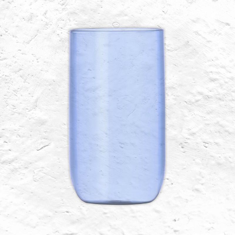 Vio Tall Glass High Tumbler - Blue - des. Foster & Partners for Ichendorf Milano