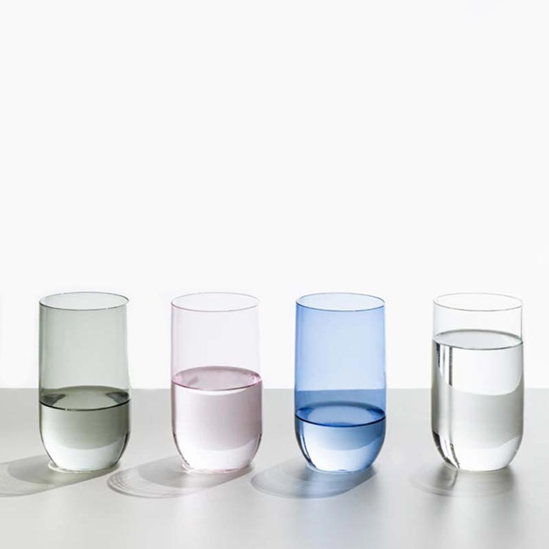 Vio Tall Glass High Tumbler - Smoke - des. Foster & Partners for Ichendorf Milano