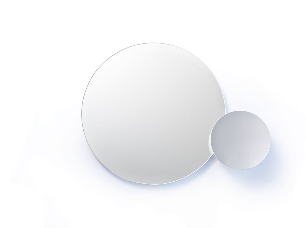 Eclipse mirror - white - des. Lincoln Rivers for Wireworks