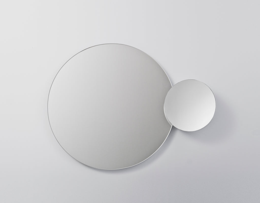 Eclipse mirror - white - des. Lincoln Rivers for Wireworks