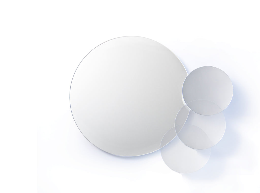 Eclipse mirror - white - des. Lincoln Rivers for Wireworks