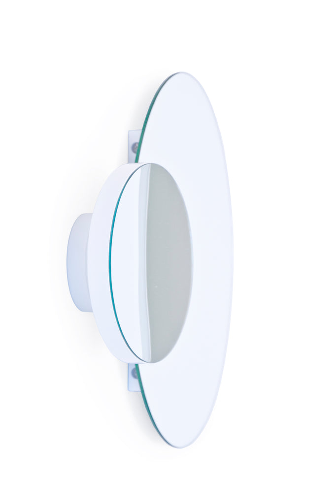 Eclipse mirror - white - des. Lincoln Rivers for Wireworks