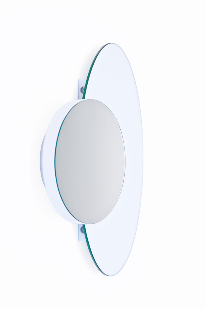 Eclipse mirror - white - des. Lincoln Rivers for Wireworks