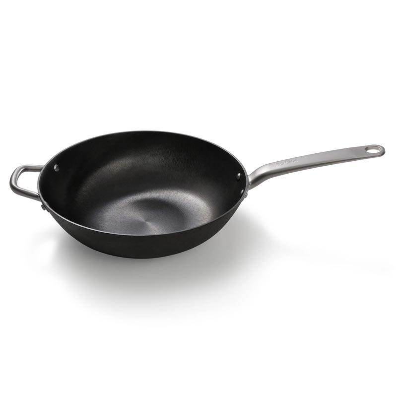 Skottsberg Cast Iron Wok - 34cm