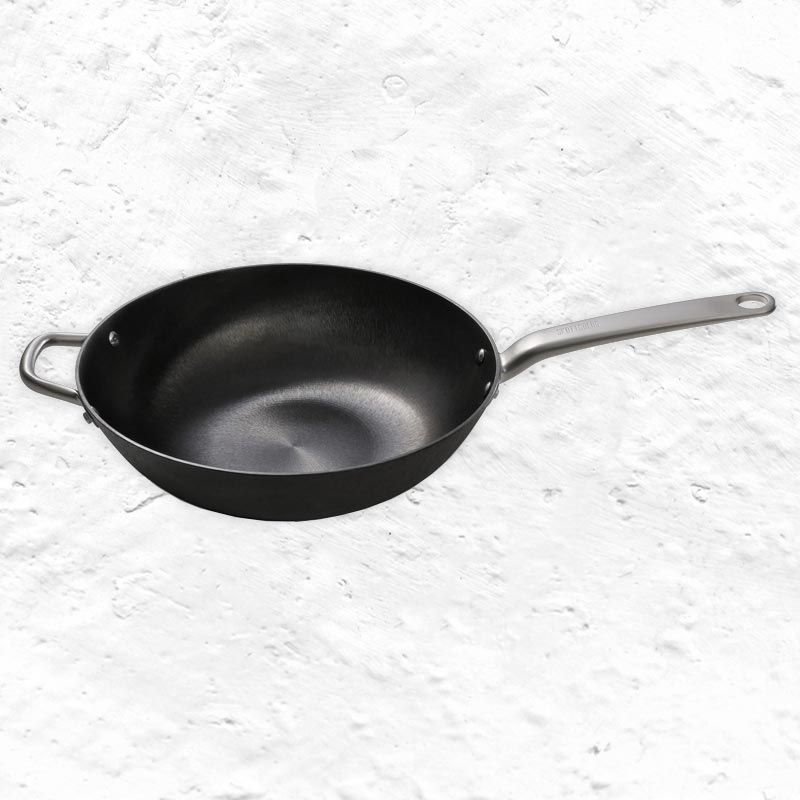 Skottsberg Cast Iron Wok - 34cm