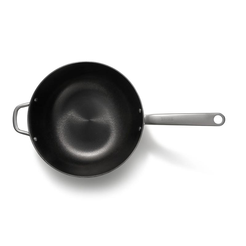 Skottsberg Cast Iron Wok - 34cm