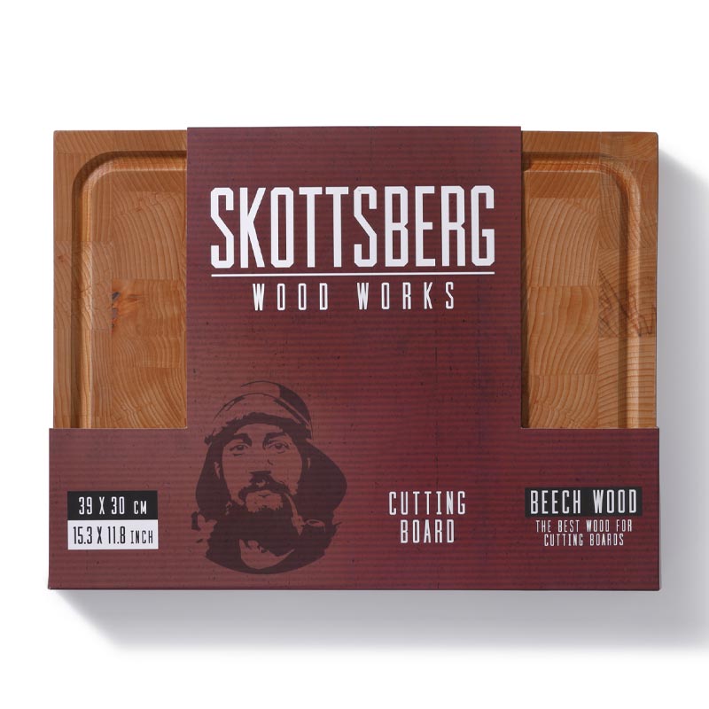 Skottsberg Wood Works Beech End Grain Cutting Board - 39cm x 30cm