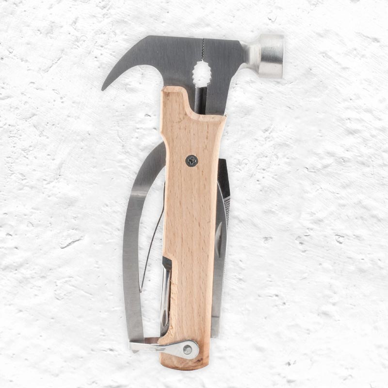 Wooden Hammer Multi-tool by Kikkerland
