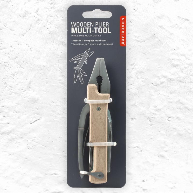 Wooden Plier Multi-tool by Kikkerland