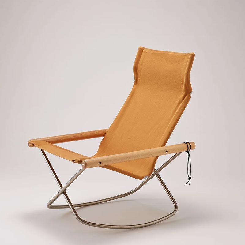 Nychair X Rocking - Oil beech - Camel - des. Takeshii Ni