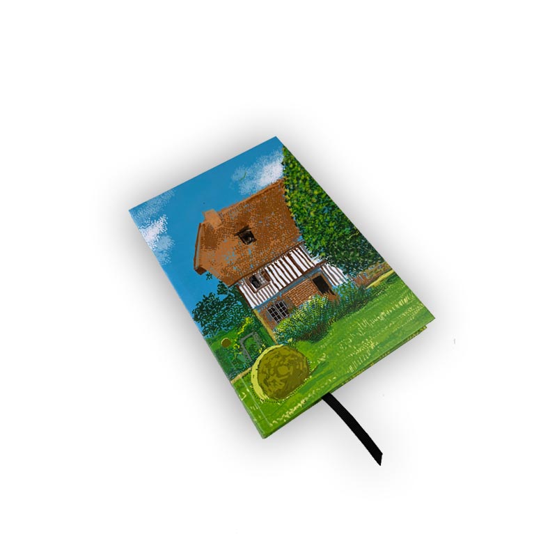 David Hockney: A Year in Normandie A5 hardback journal (House & Hay Bales)