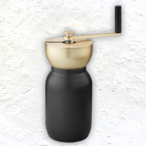 Brushed Brass Collar Coffee Grinder des.Debiasi & Sandri for Stelton