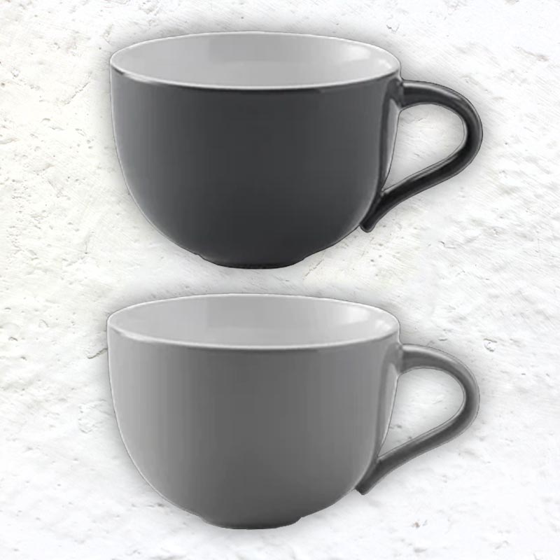 Emma Tea Cups by Stelton - Grey - set of 2