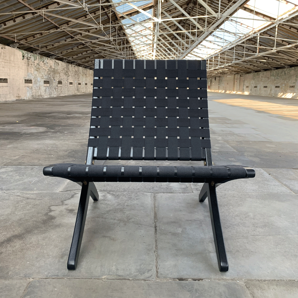 MG501 Cuba Folding Chair in black oak - Morten Gottler, 1997 (made by Carl Hansen & Son)