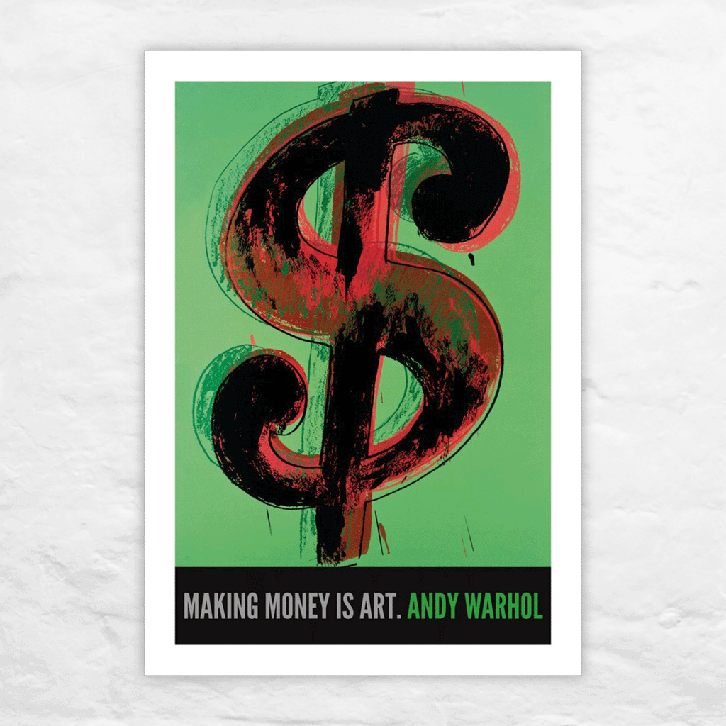 $1, 1982 poster by Andy Warhol (special edition giclée print on heavyweight watercolour paper)