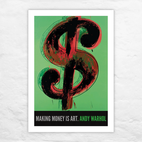 $1, 1982 poster by Andy Warhol (special edition giclée print on heavyweight watercolour paper)