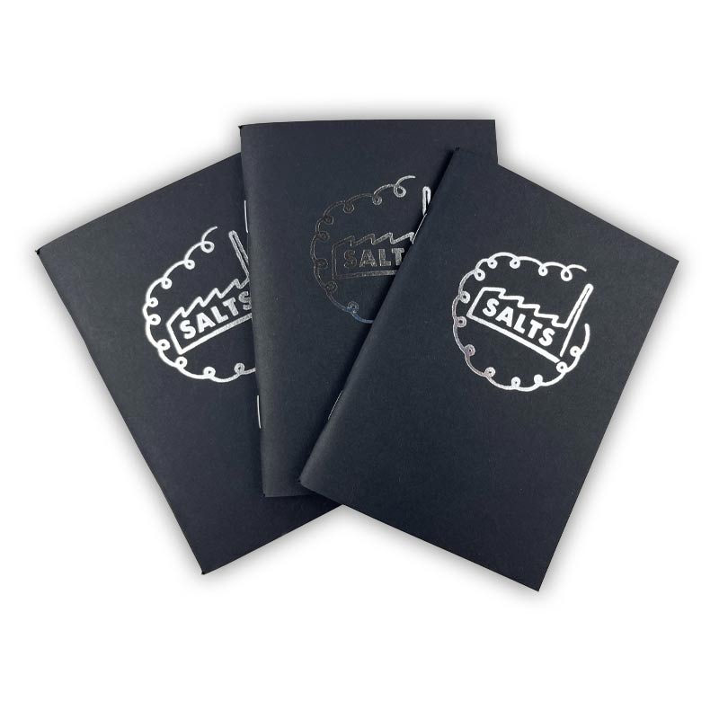 Set of 3 Black A6 Sketch Books (Staple Binding)