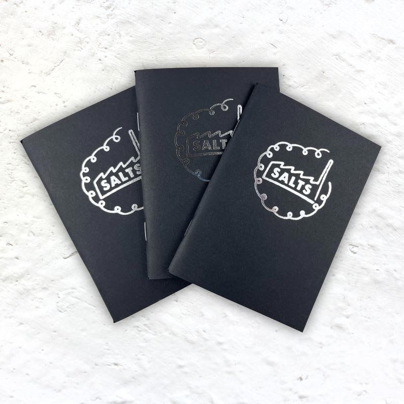 Set of 3 Black A6 Sketch Books (Staple Binding)