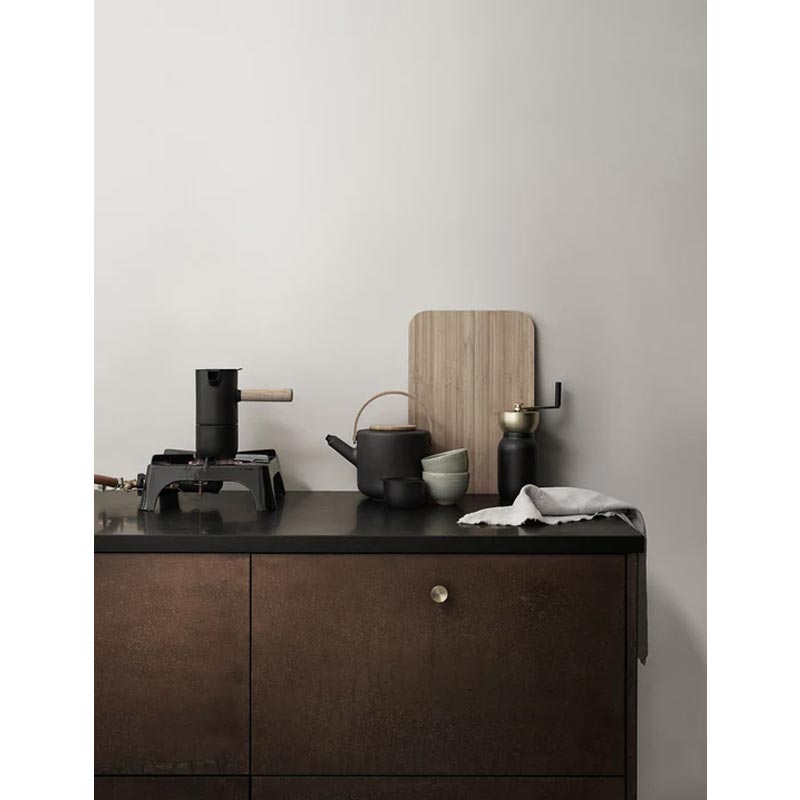 Brushed Brass Collar Coffee Grinder des.Debiasi & Sandri for Stelton