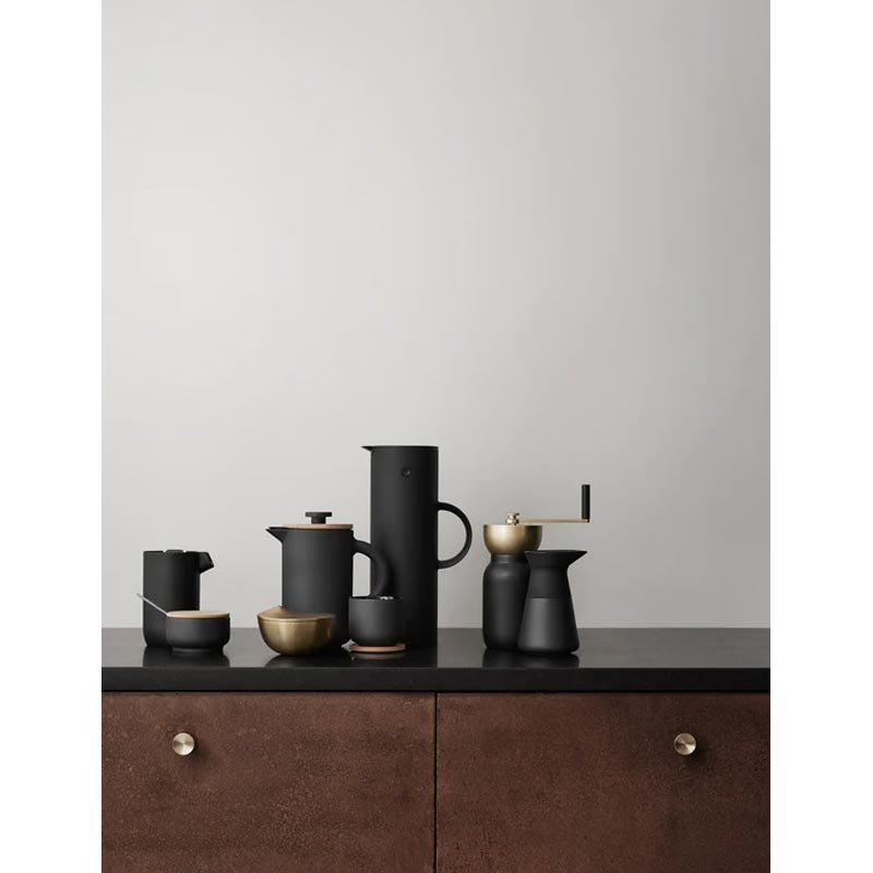 Brushed Brass Collar Coffee Grinder des.Debiasi & Sandri for Stelton