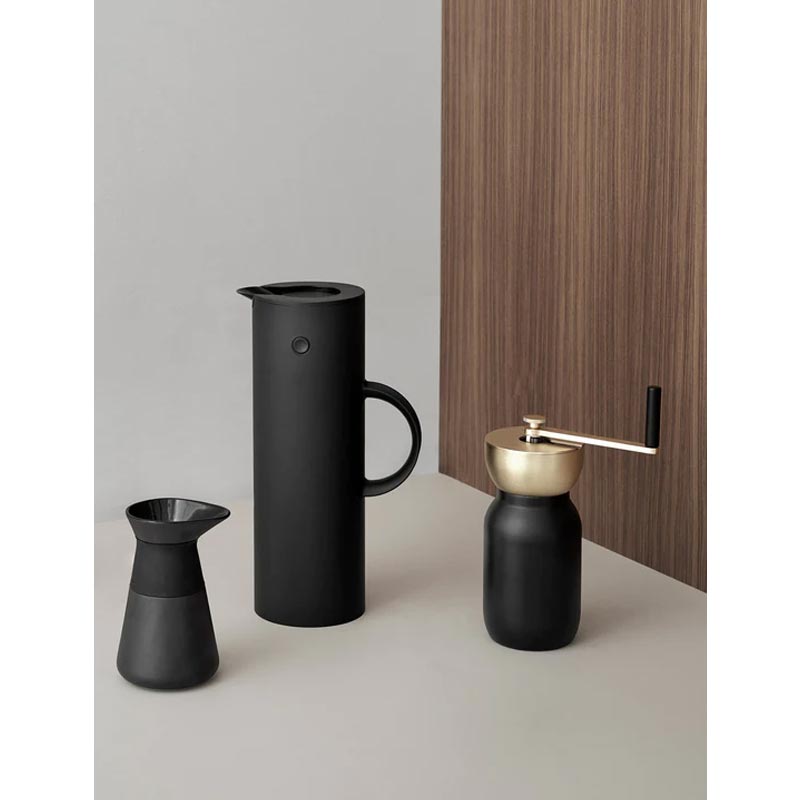 Brushed Brass Collar Coffee Grinder des.Debiasi & Sandri for Stelton