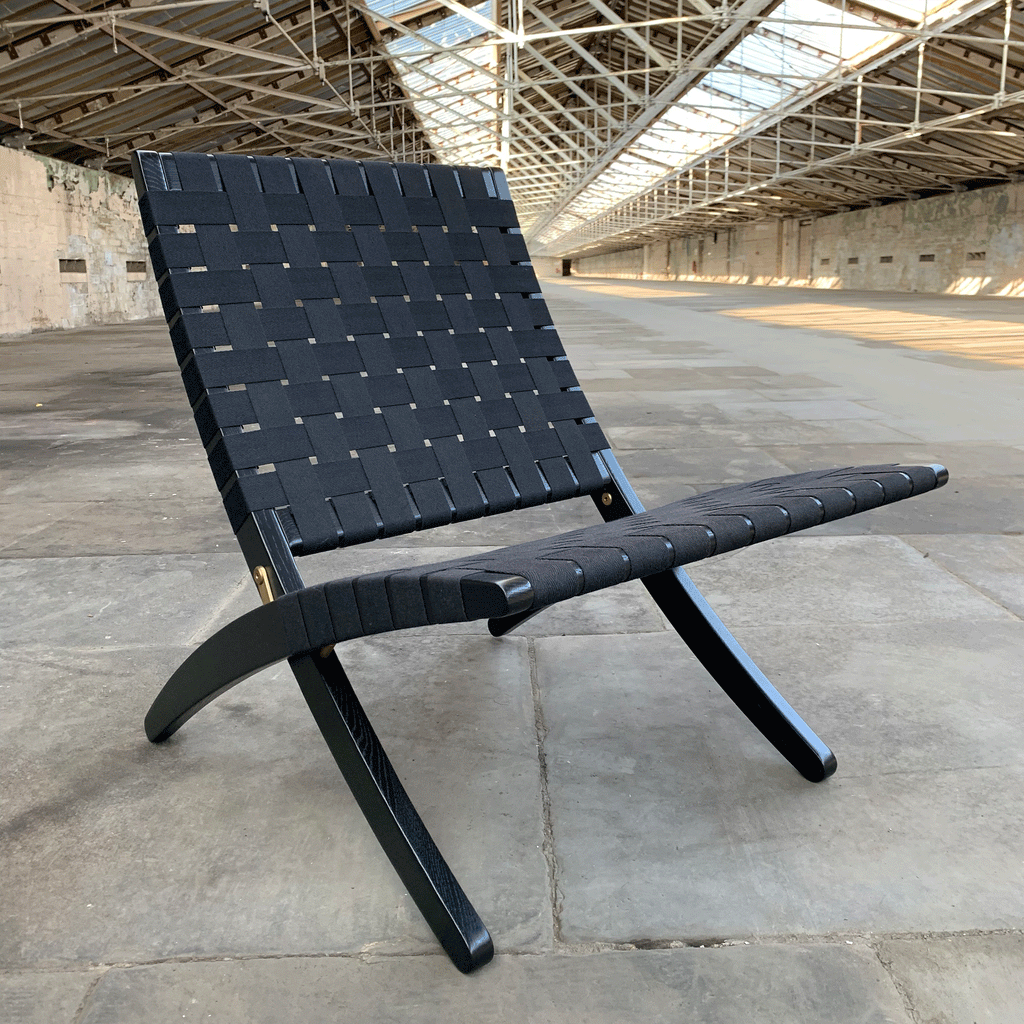 MG501 Cuba Folding Chair in black oak - Morten Gottler, 1997 (made by Carl Hansen & Son)