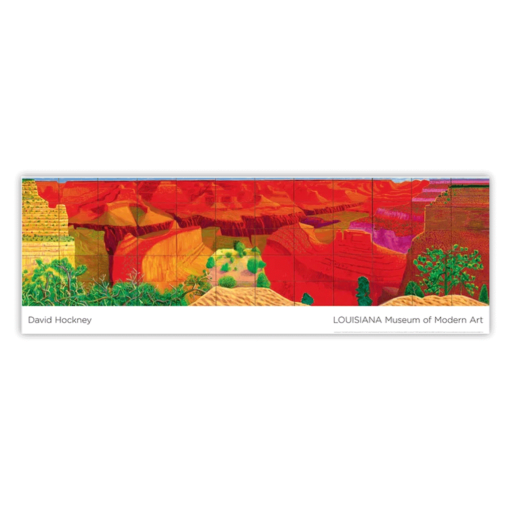 A Closer Grand Canyon Poster by David Hockney