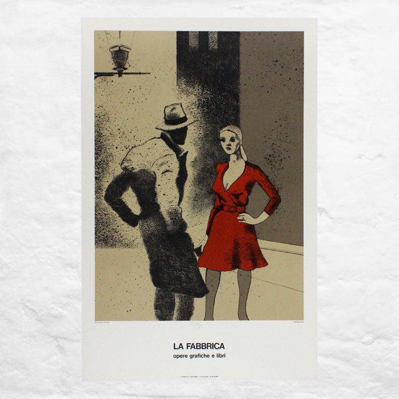 A Life: signed poster by R.B. Kitaj (La Fabbrica, Milan, 1975)