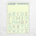 Johann David Steingruber: Architecture Alphabet (Alphabet Architektur) poster