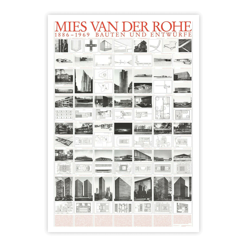 Mies van der Rohe: Bauten und Entwurfe (Buildings and Projects) poster