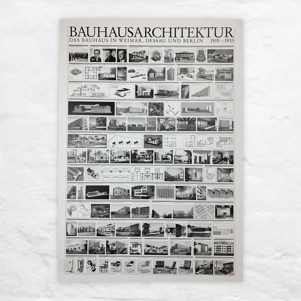 Bauhaus Architecture 1919-1933 poster (Bauhausarchitektur)