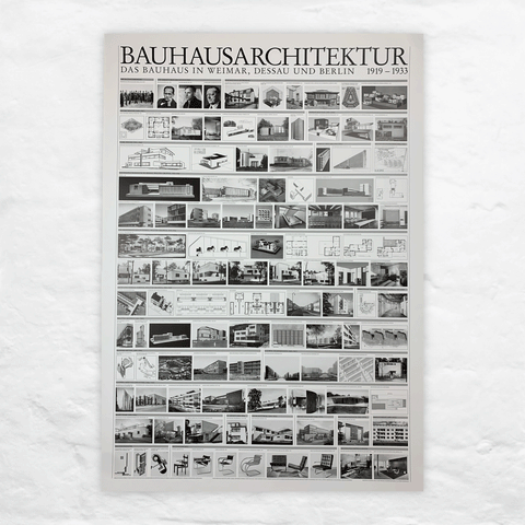 Bauhaus Architecture 1919-1933 poster (Bauhausarchitektur)