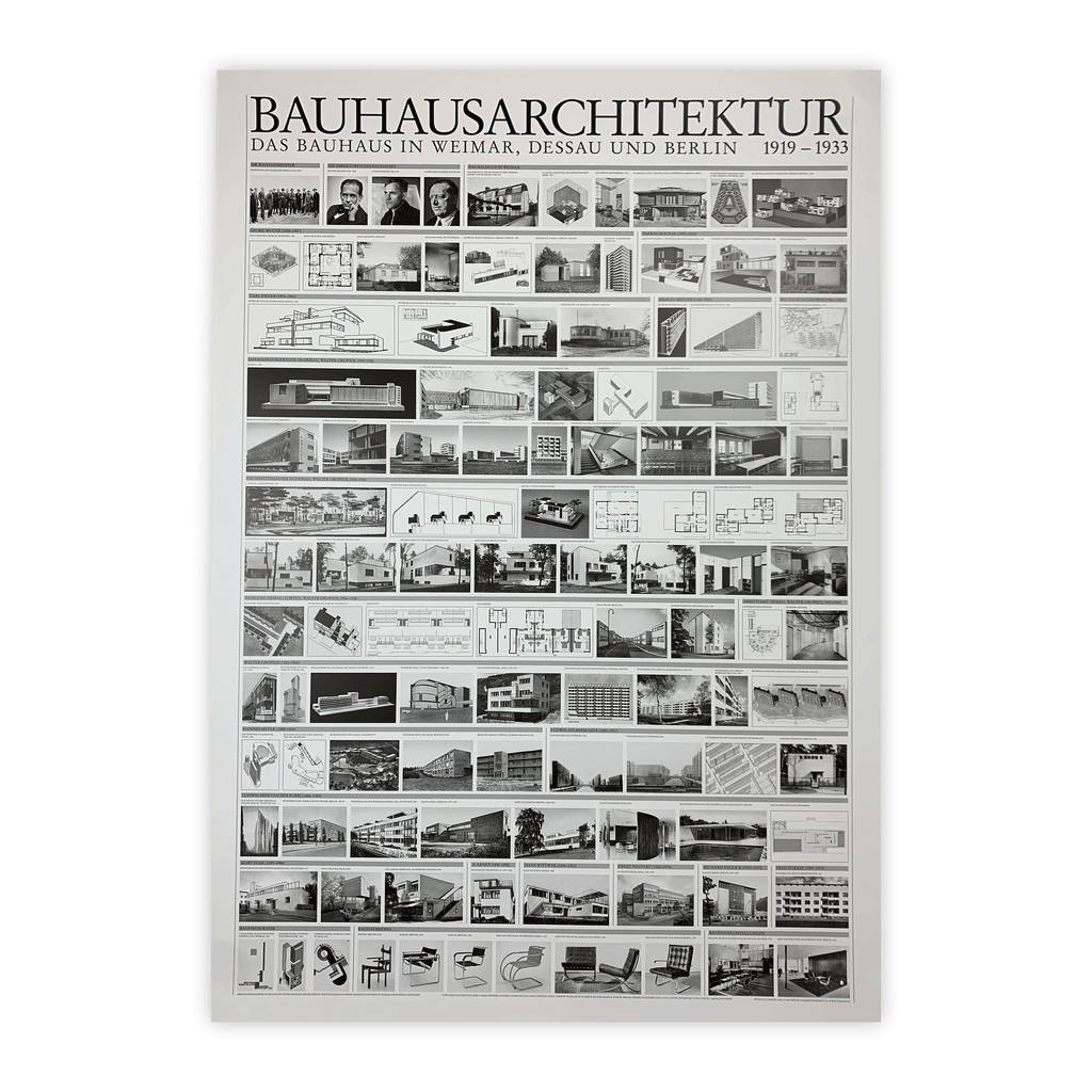 Bauhaus Architecture 1919-1933 poster (Bauhausarchitektur)