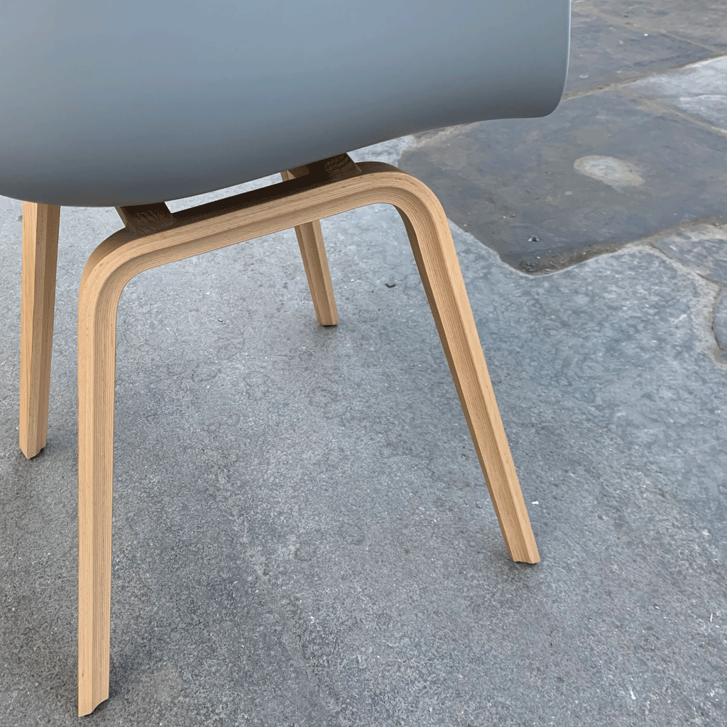 About a Chair AAC22 in concrete grey - des. Hee Welling (made by Hay)