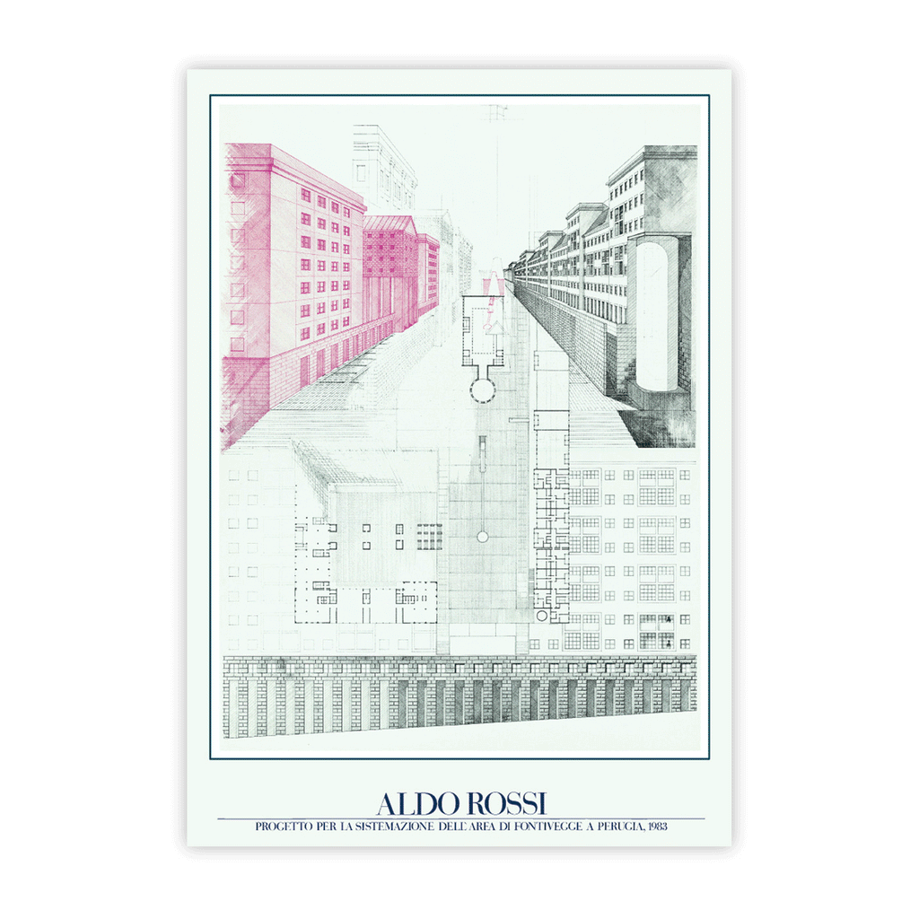 Aldo Rossi, Project for Perugia / Projekt fur Perugia poster