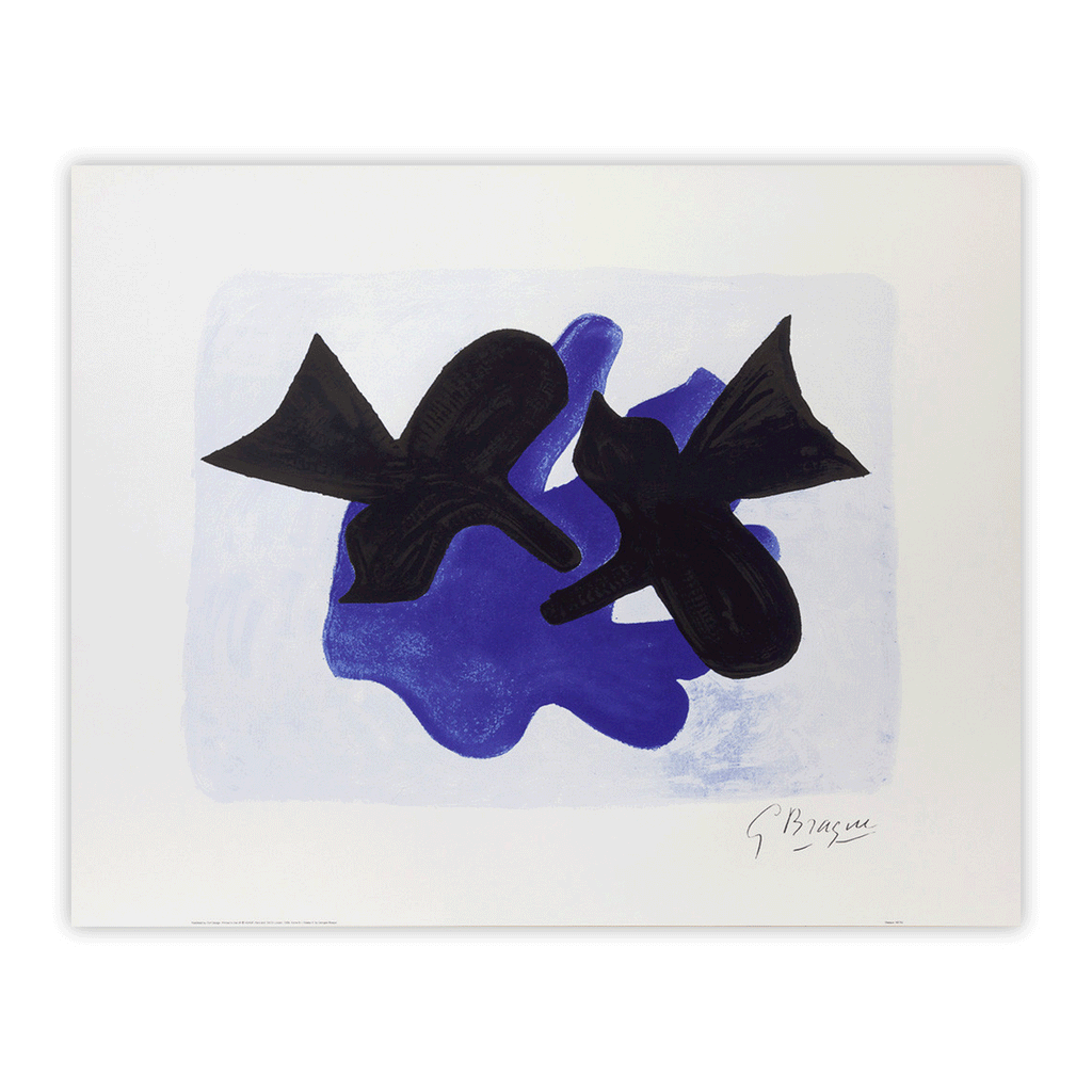 Astre et l'Oiseau II, 1958 (The Star and the Bird II) - silkscreen poster by Georges Braque