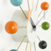 Ball wall clock (multicoloured) des. George Nelson, 1948 - 1960 (made by Vitra)