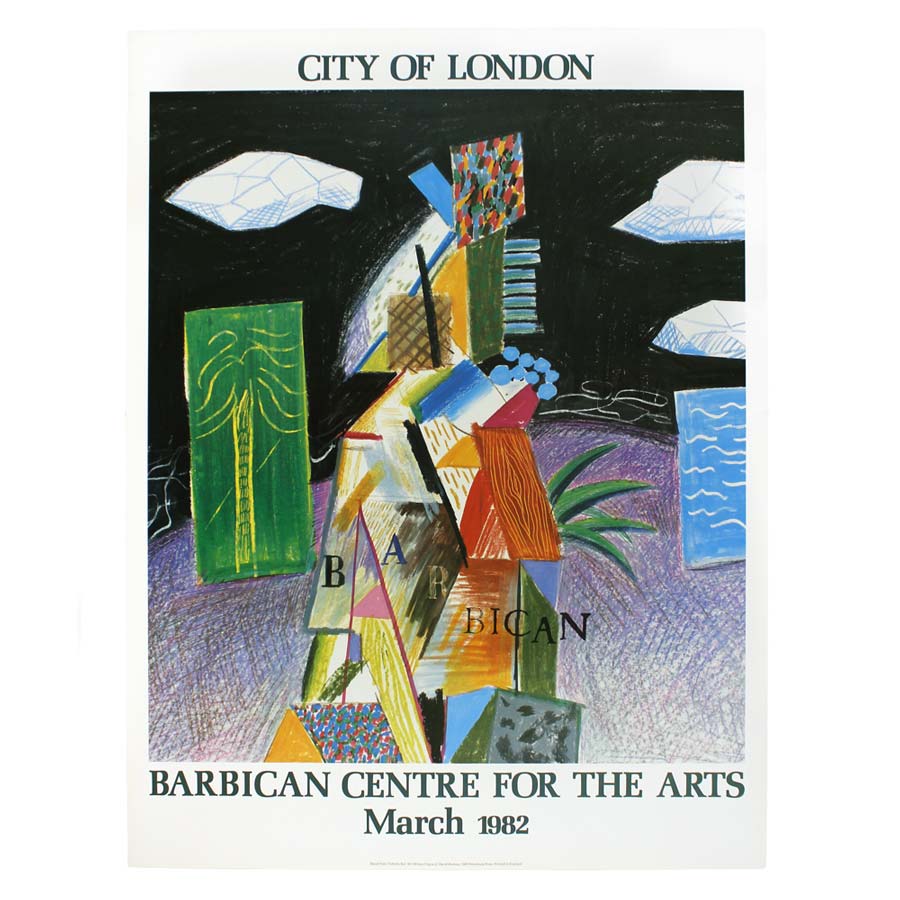 Barbican Centre for the Arts, Original Poster (March 1982) by David Hockney