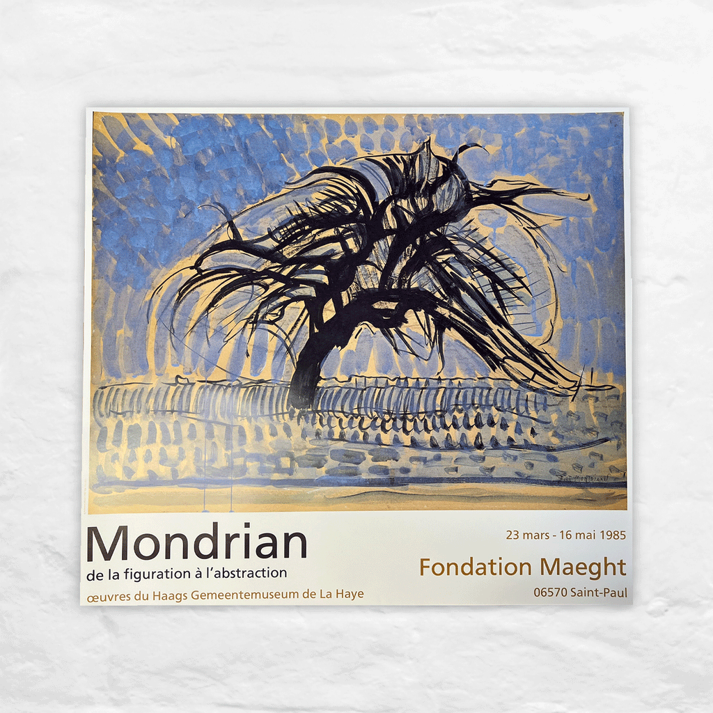 The Blue Tree, 1908 poster by Piet Mondrian