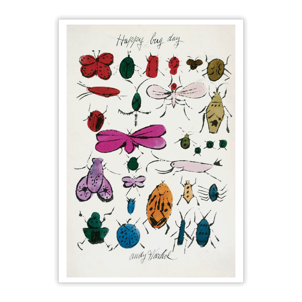 Happy Bug Day poster by Andy Warhol