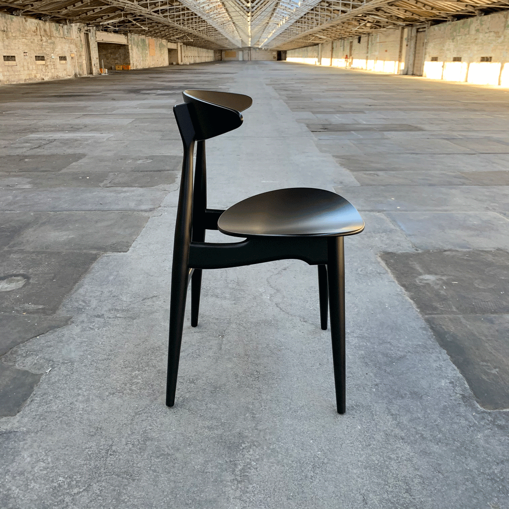 CH33P Chair - black laquered - des. Hans J. Wegner, 1957 (made by Carl Hansen & Son)